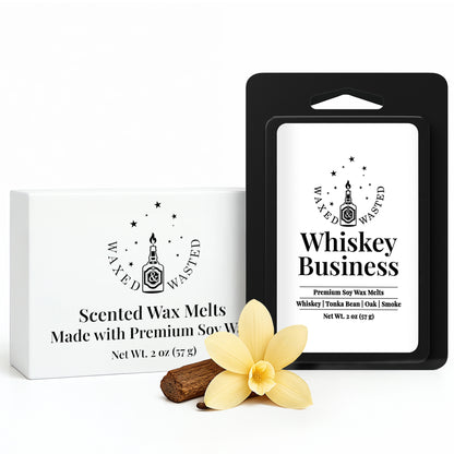 Whiskey Business Wax Melts - Oak & Smoky Vanilla Whiskey Lounge (2oz Snap Cubes)